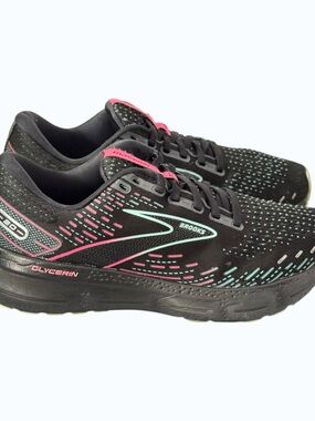 Brooks Glycerin 20 Women's Road Running Sneakers Shoes Black Blue Pink Size 8.5